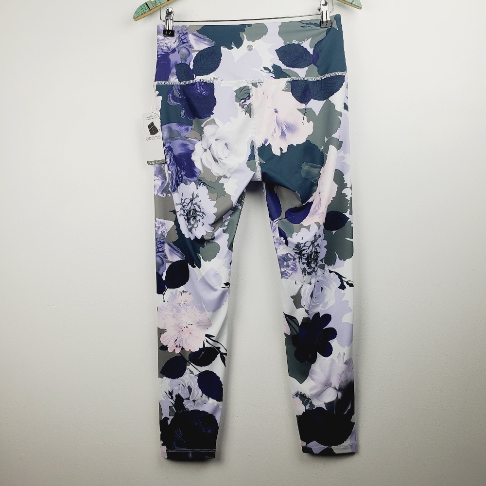 Apana 7/8 Floral Combo Leggings Medium NWT - Picture 5 of 9